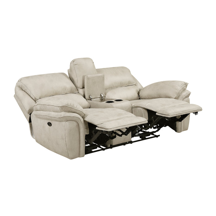 Proctor - Power Double Reclining Love Seat with Center Console