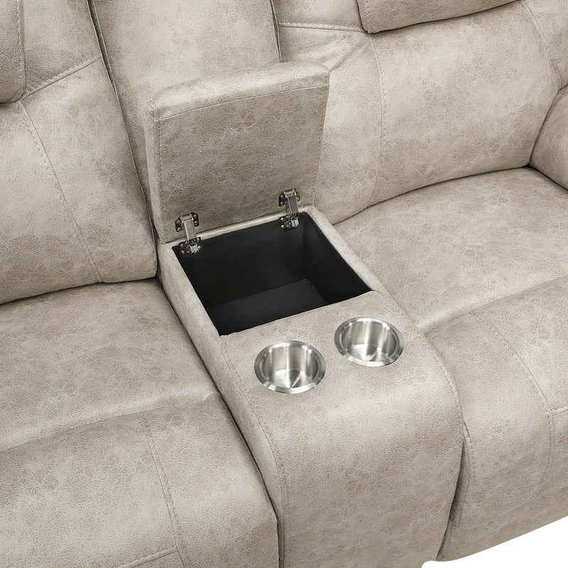 Gainesville - Double Reclining Love Seat with Center Console