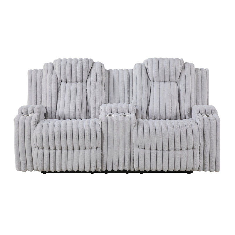 Phyllis - Double Reclining Love Seat with Center Console and Cup Holders