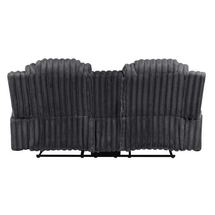 Phyllis - Double Reclining Love Seat with Center Console and Cup Holders