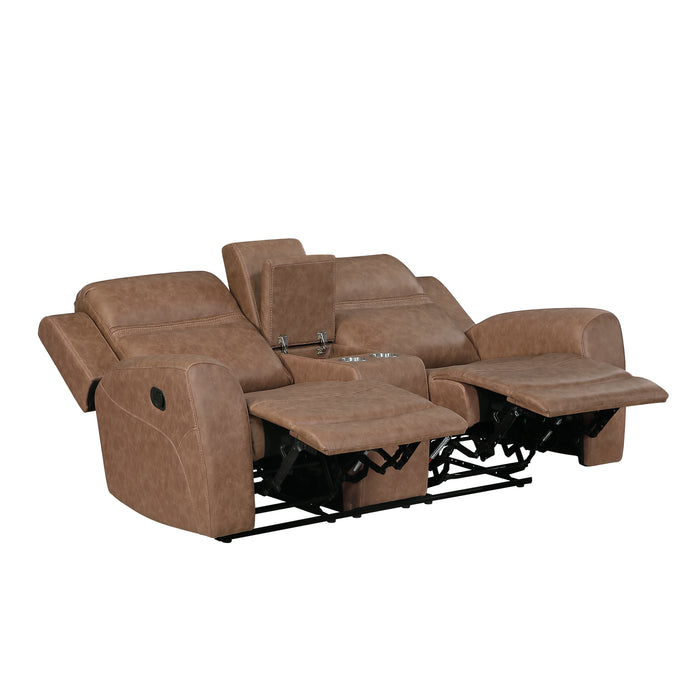 Hearth - Double Reclining Love Seat with Center Console