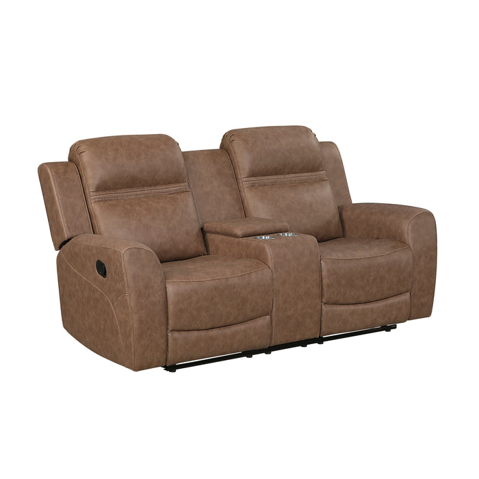 Hearth - Double Reclining Love Seat with Center Console