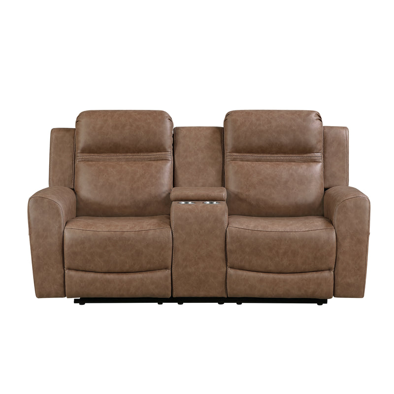 Hearth - Double Reclining Love Seat with Center Console
