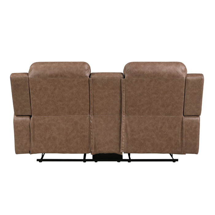 Hearth - Double Reclining Love Seat with Center Console