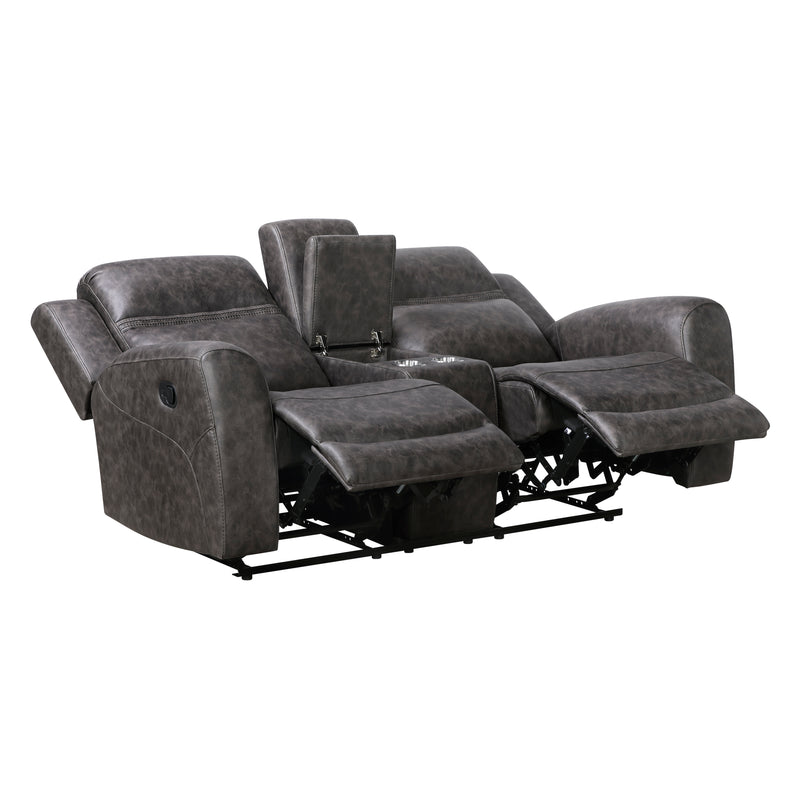 Hearth - Double Reclining Love Seat with Center Console