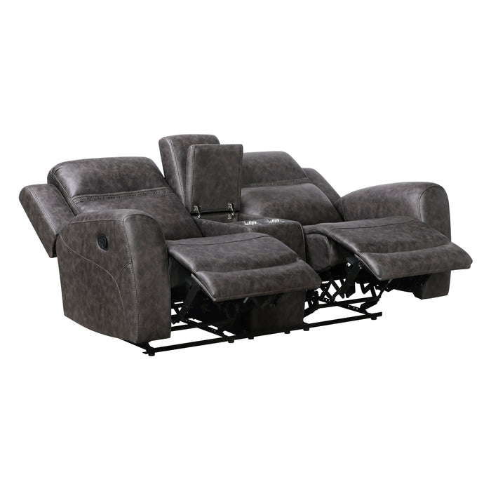 Hearth - Double Reclining Love Seat with Center Console
