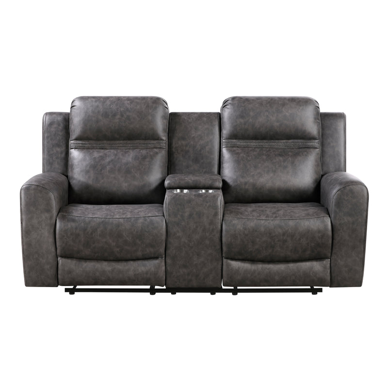 Hearth - Double Reclining Love Seat with Center Console
