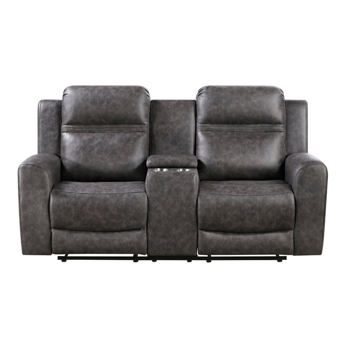 Hearth - Double Reclining Love Seat with Center Console