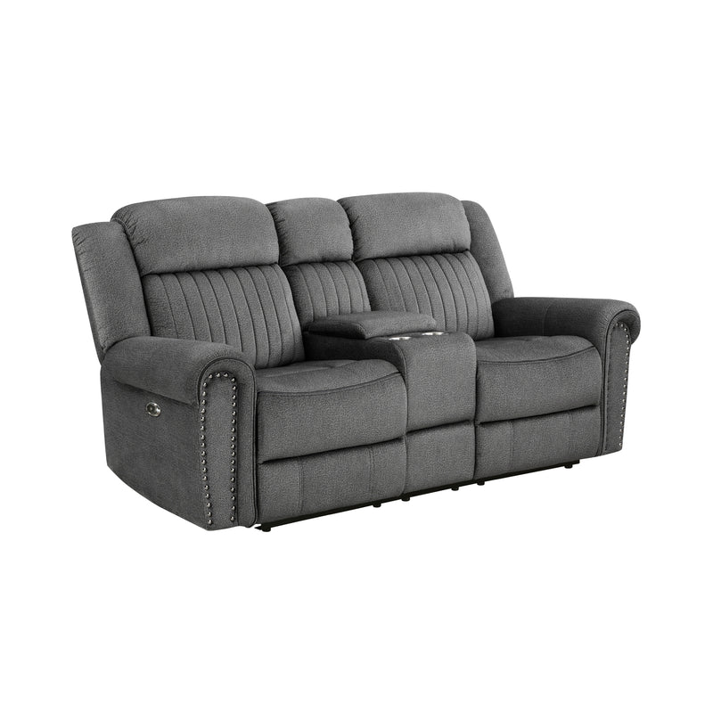 Brennen - Power Double Reclining Love Seat with Center Console