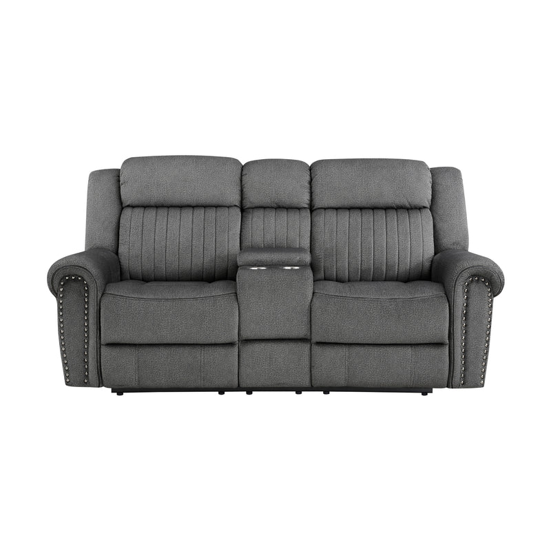 Brennen - Power Double Reclining Love Seat with Center Console