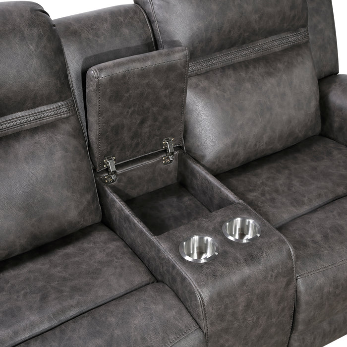 Hearth - Double Reclining Love Seat with Center Console
