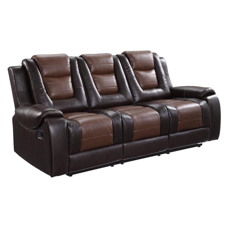 Briscoe - Double Reclining Sofa with Center Drop-Down Cup Holders