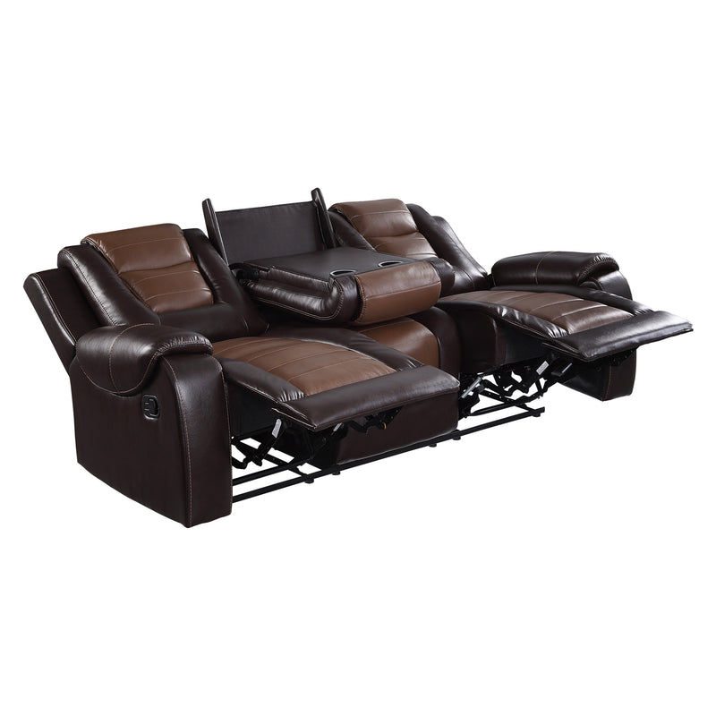 Briscoe - Double Reclining Sofa with Center Drop-Down Cup Holders
