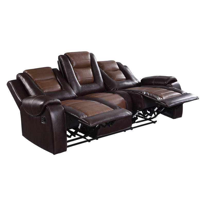 Briscoe - Double Reclining Sofa with Center Drop-Down Cup Holders