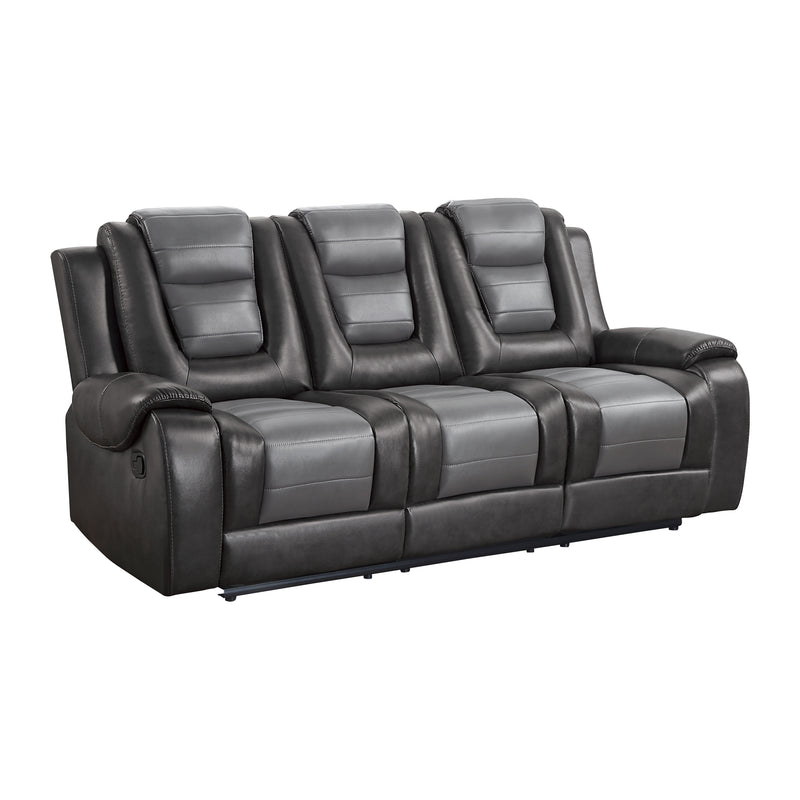 Briscoe - Double Reclining Sofa with Center Drop-Down Cup Holders
