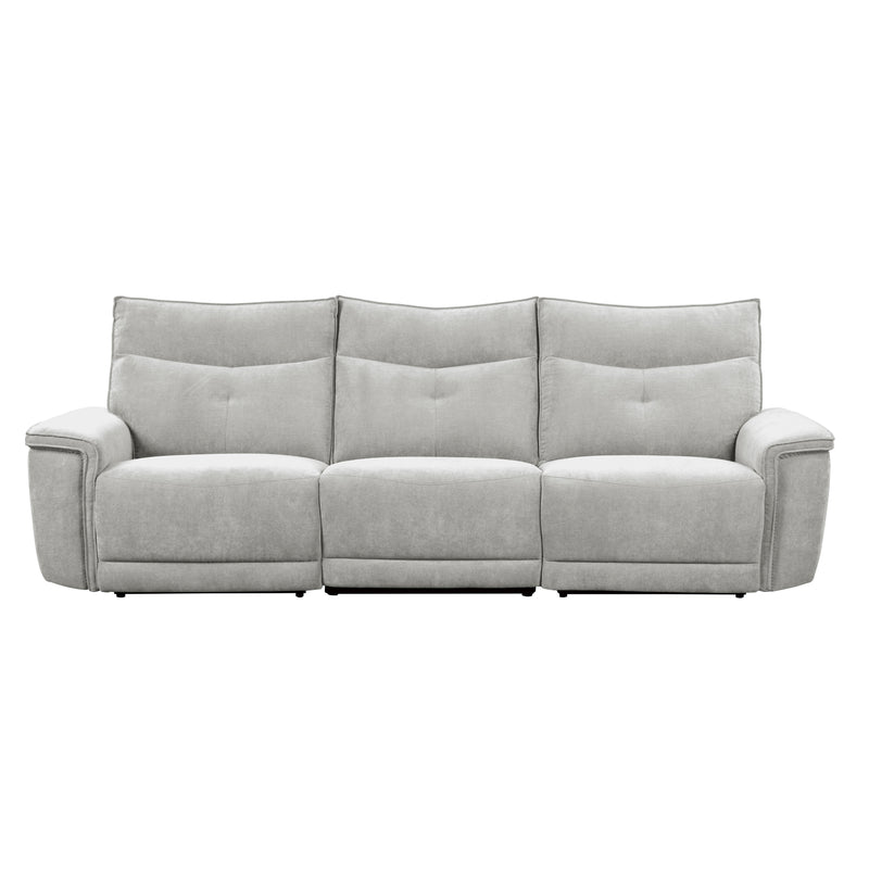 Tesoro - (3)Power Double Reclining Sofa with Power Headrests and USB Ports