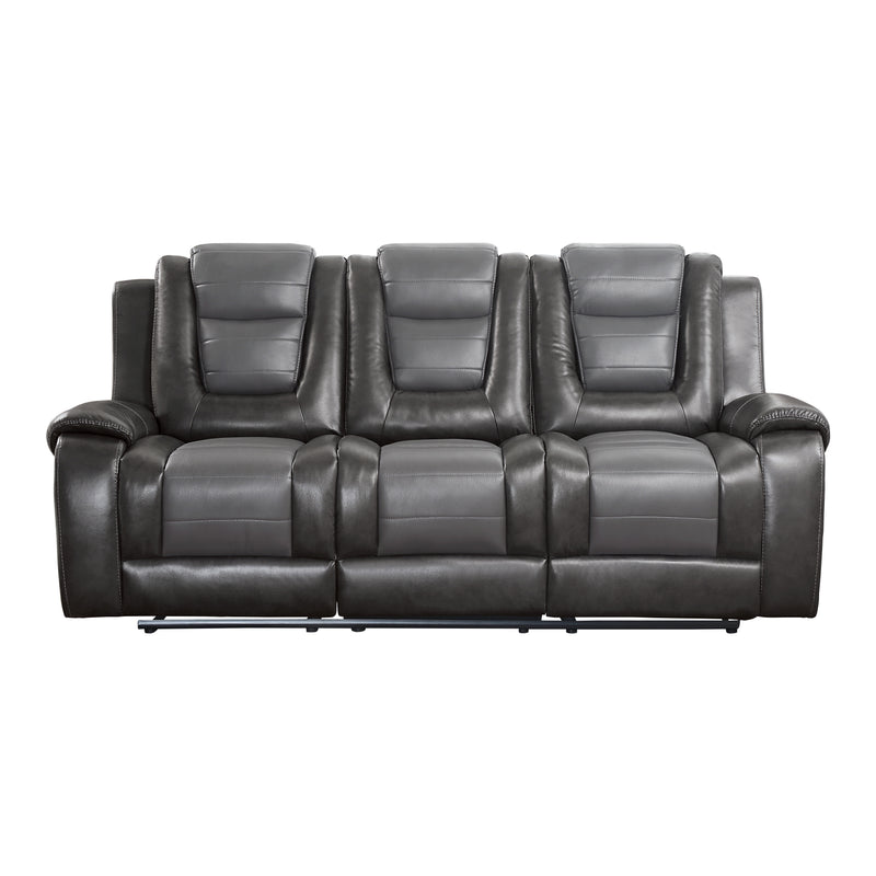 Briscoe - Double Reclining Sofa with Center Drop-Down Cup Holders