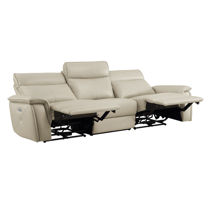 Maroni - (3)Power Double Reclining Sofa with Power Headrests
