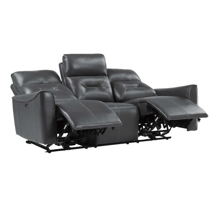 Burwell - Power Double Reclining Sofa with USB Ports
