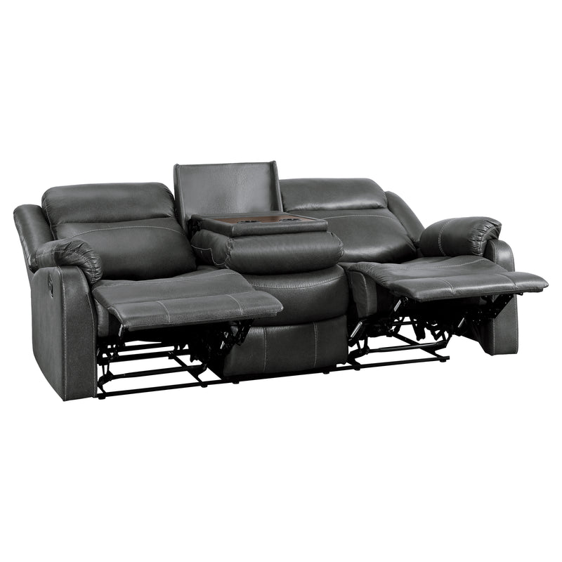 Yerba - Double Lay Flat Reclining Sofa with Center Drop-Down Cup Holders