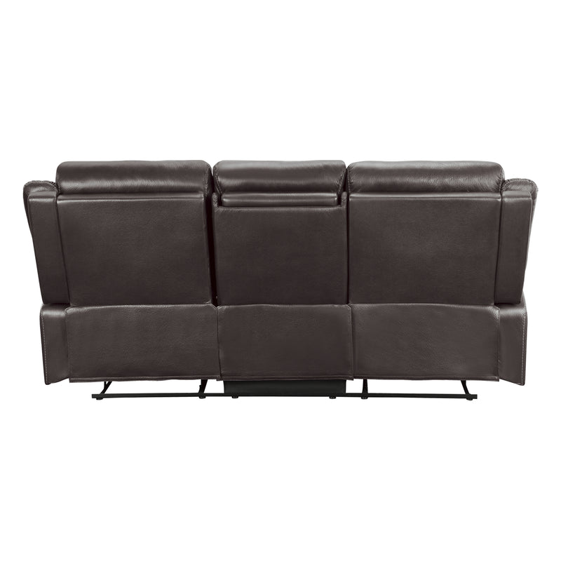 Yerba - Double Lay Flat Reclining Sofa with Center Drop-Down Cup Holders