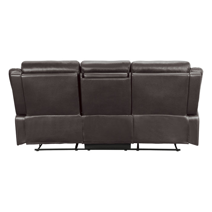 Yerba - Double Lay Flat Reclining Sofa with Center Drop-Down Cup Holders