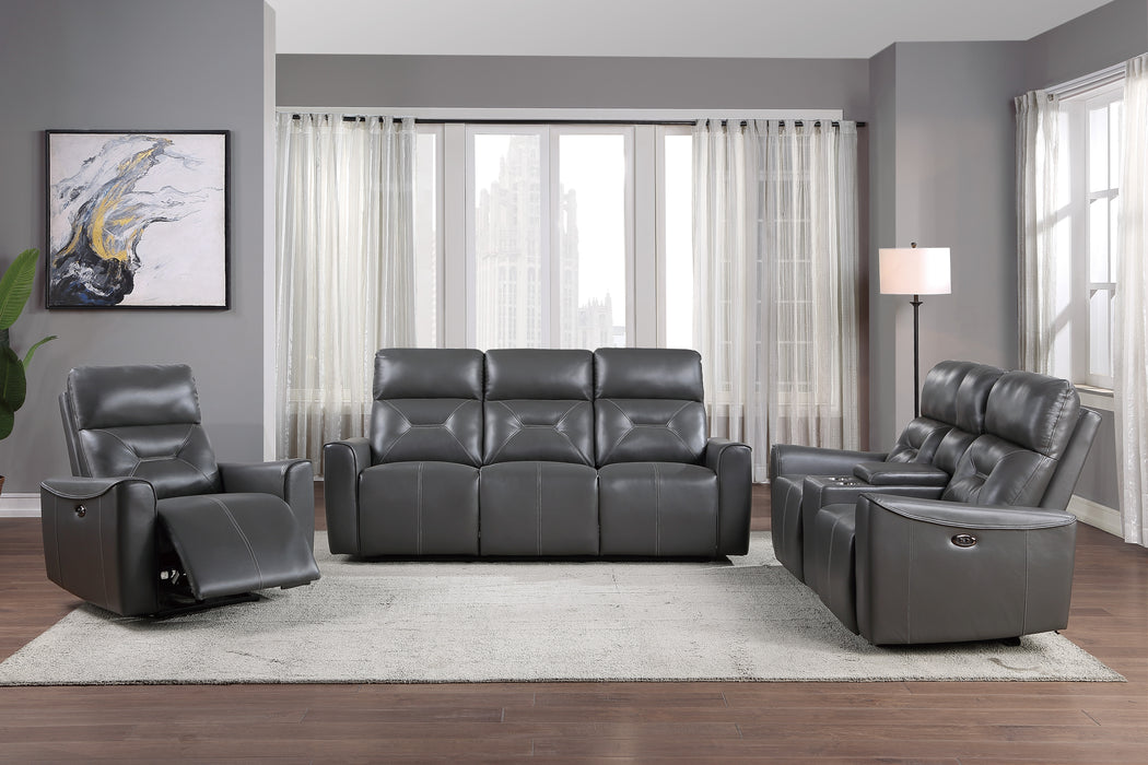 Burwell - Power Double Reclining Sofa with USB Ports