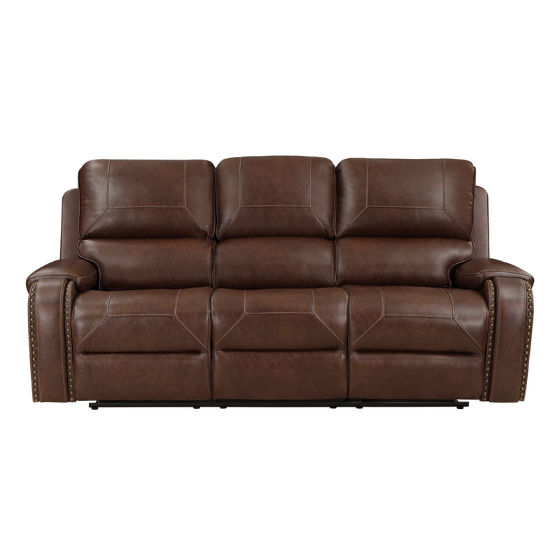 Newnan - Double Reclining Sofa with Center Drop-Down Cup Holders, Receptacles and USB Ports