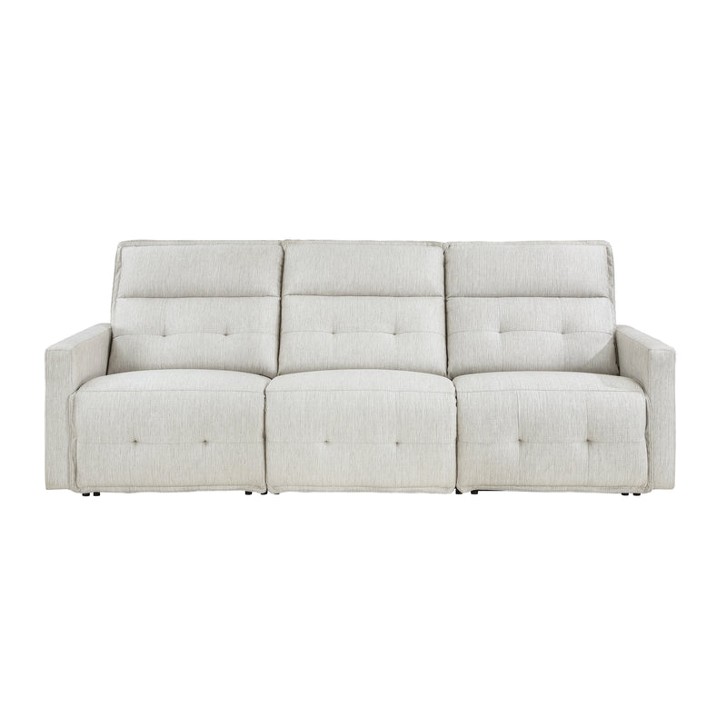 Salida - (3)Power Double Reclining Sofa with Power Headrests