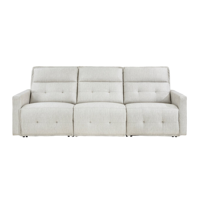 Salida - (3)Power Double Reclining Sofa with Power Headrests