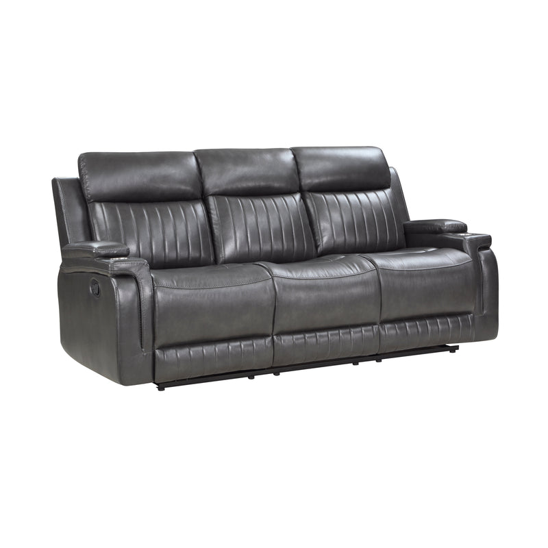 Broomfield - Double Reclining Sofa with Drop-Down Cup Holder