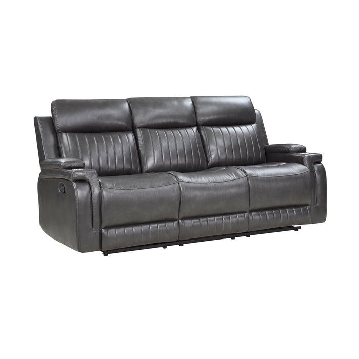 Broomfield - Double Reclining Sofa with Drop-Down Cup Holder