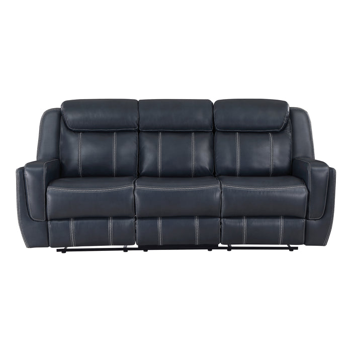 Littleton - Double Reclining Sofa with Center Drop-Down Cup Holders,Storage Pouch, Receptacles and USB Ports