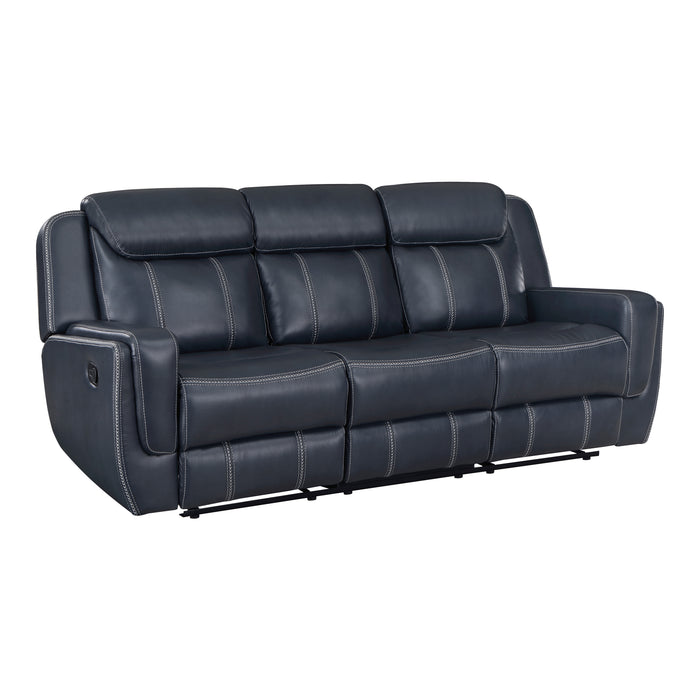 Littleton - Double Reclining Sofa with Center Drop-Down Cup Holders,Storage Pouch, Receptacles and USB Ports