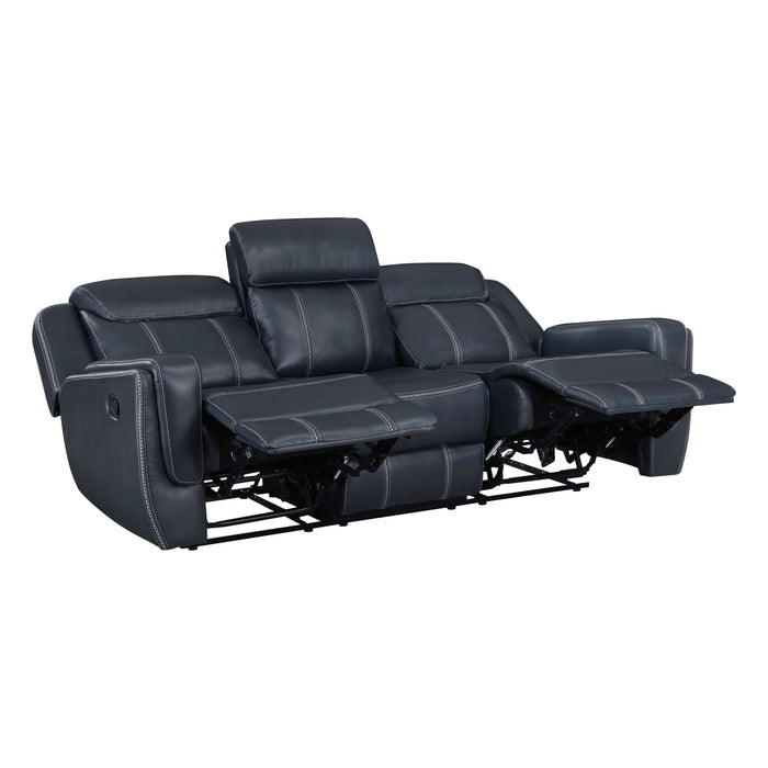 Littleton - Double Reclining Sofa with Center Drop-Down Cup Holders,Storage Pouch, Receptacles and USB Ports