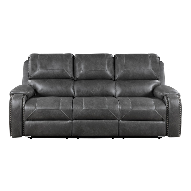 Newnan - Double Reclining Sofa with Center Drop-Down Cup Holders, Receptacles and USB Ports