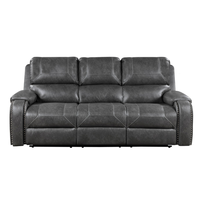 Newnan - Double Reclining Sofa with Center Drop-Down Cup Holders, Receptacles and USB Ports
