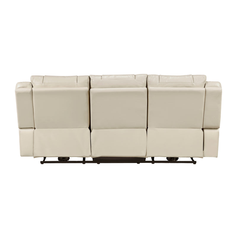 Huron - Power Double Reclining Sofa with Center Drop-Down Cup Holders, Wireless Charger, Magazine Bag, LED and Charging Ports