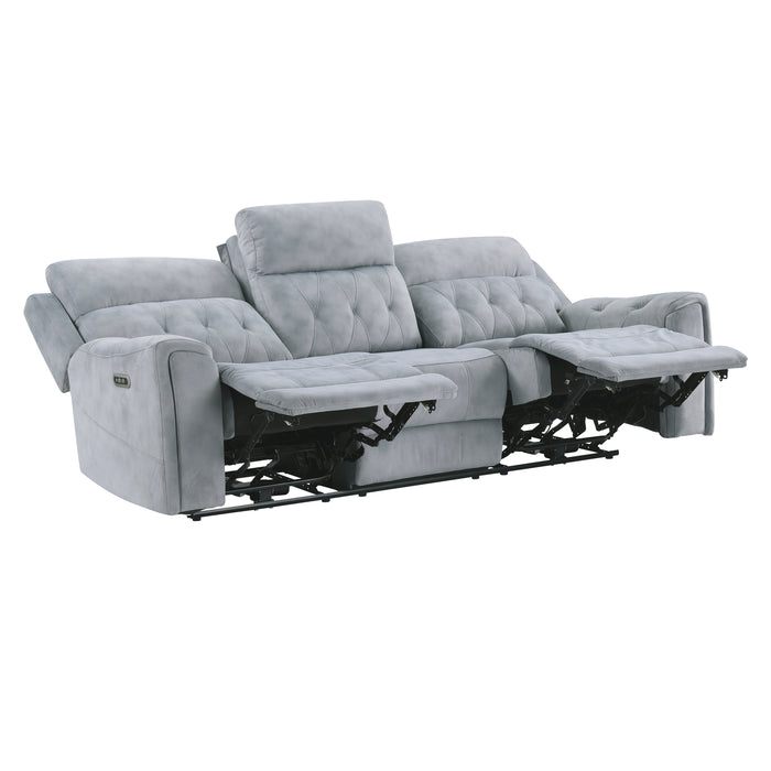 Celeste - Power Double Reclining Sofa with Power Headrests, Hidden Arms Cup Holders and Charging Ports