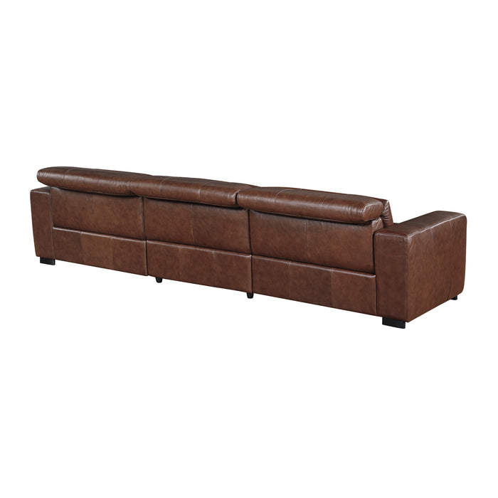 Sutton - (3)Power Double Reclining Sofa with Power Headrests and Charging Ports