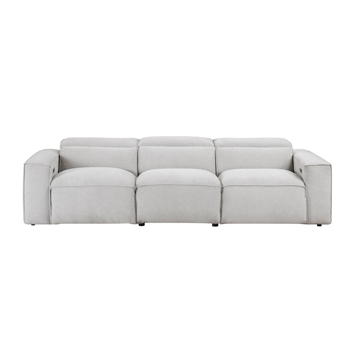 Phoebe - (3) Power Double Reclining Sofa with Power Headrests