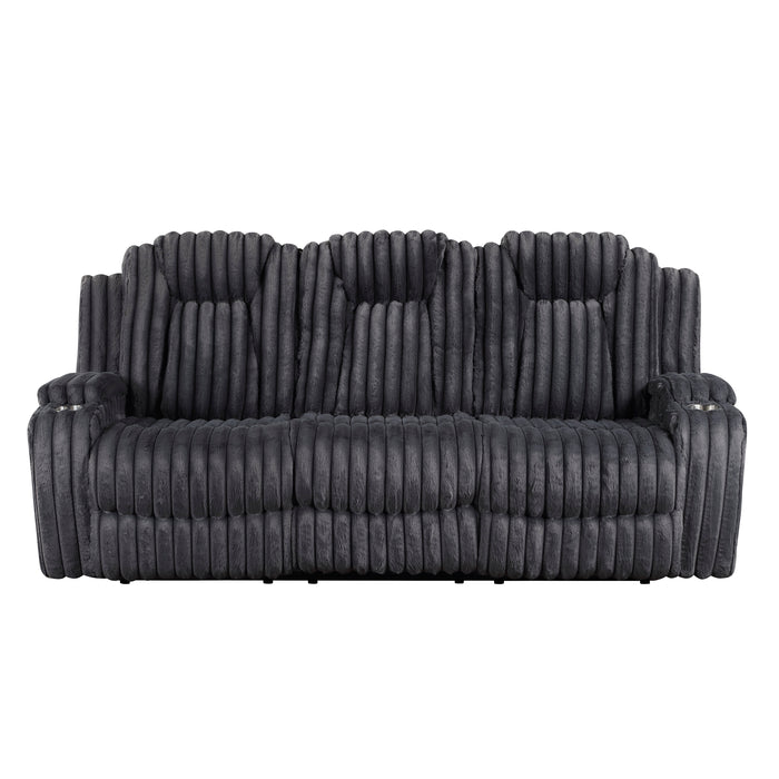 Phyllis - Double Reclining Sofa with Cup Holders