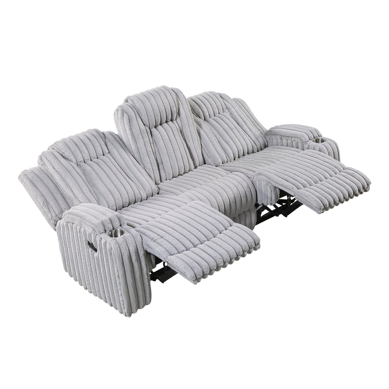 Phyllis - Double Reclining Sofa with Cup Holders