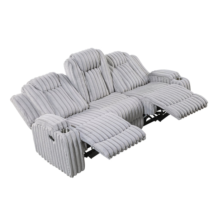 Phyllis - Double Reclining Sofa with Cup Holders