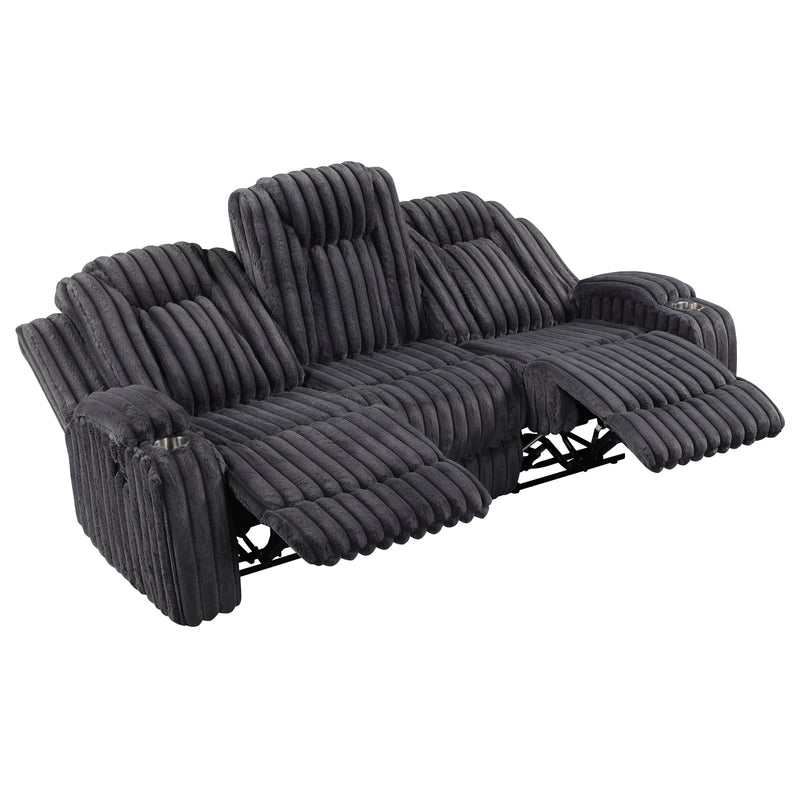 Phyllis - Double Reclining Sofa with Cup Holders