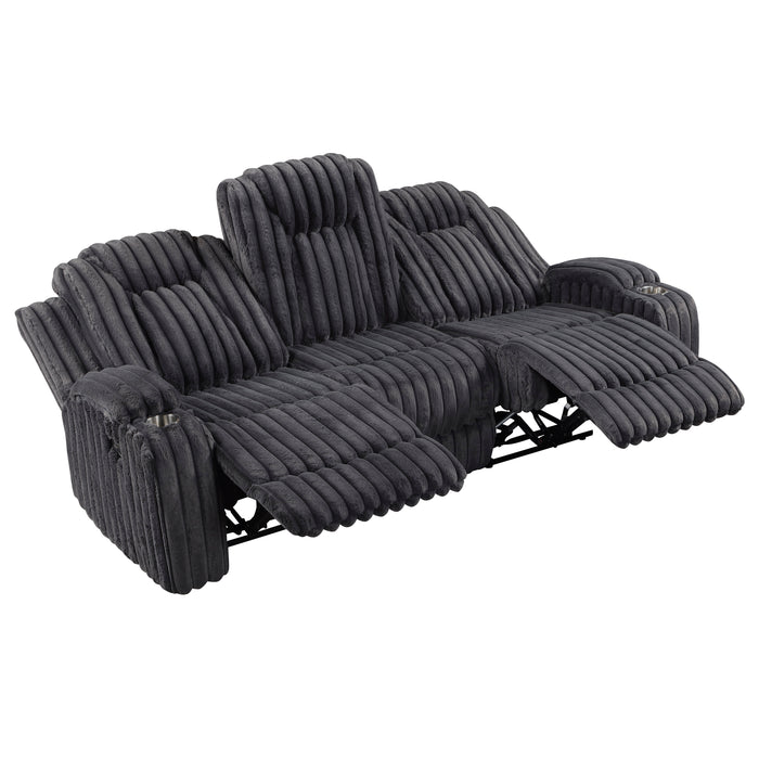 Phyllis - Double Reclining Sofa with Cup Holders