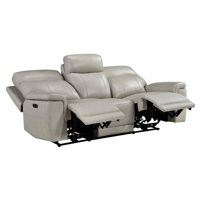 - Power Double Reclining Sofa with Power Headrest