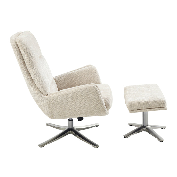 Parker - Swivel Chair with Ottoman