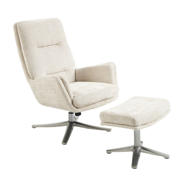Parker - Swivel Chair with Ottoman