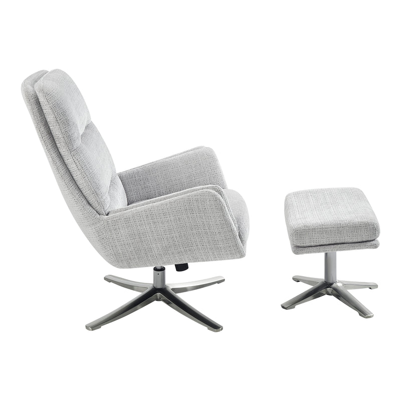 Parker - Swivel Chair with Ottoman